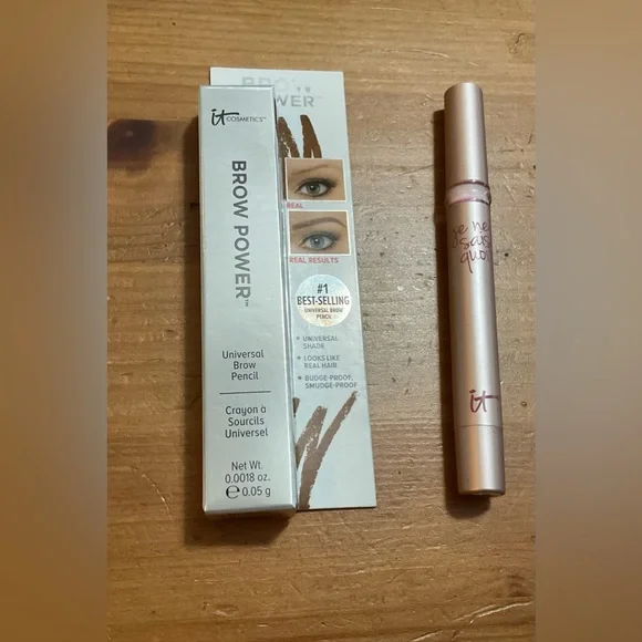 It cosmetic Brow power universal shade brow pencil n perfect pink lip serum, - Picture 1 of 4